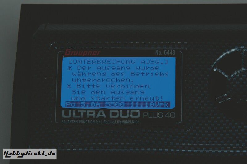 Ladegerät ULTRA DUOPLUS 45 Li,Pb,Ni Graupner 6475